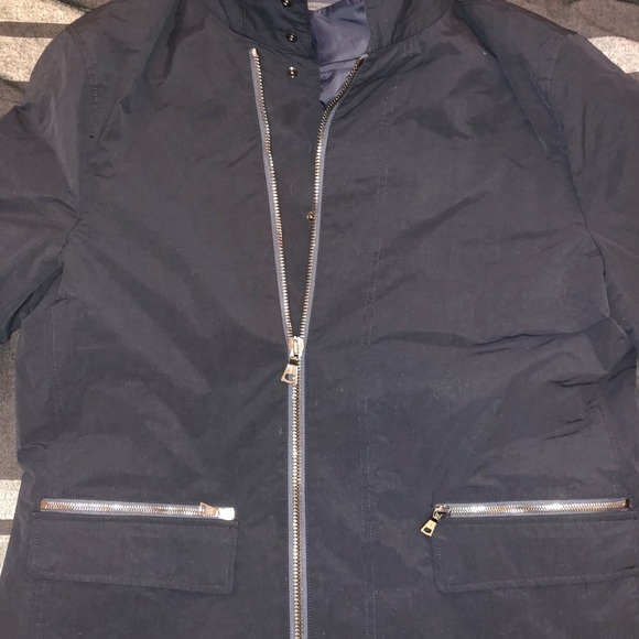 John Varvatos Detachable Parka Navy Jacket Size 50 - Picture 4 of 8